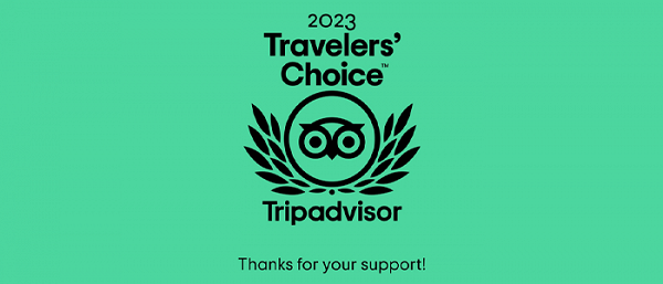 TripAdvisor Travellers' Choice Award 2023.