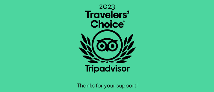 TripAdvisor Travellers' Choice Award 2023.